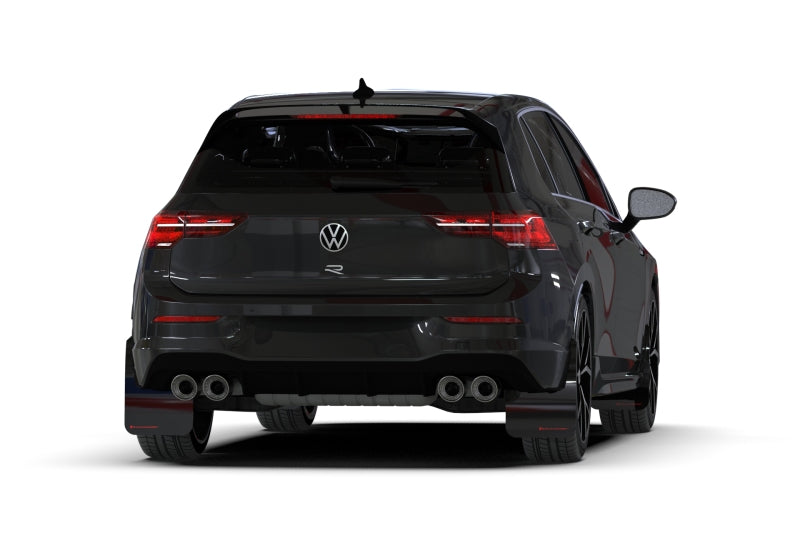 Rally Armor 22-25 VW MK8 Golf GTI/R Black UR Mud Flap w/Gray Logo