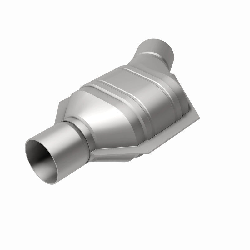 MagnaFlow Universal Catalytic Converter 2.25in Inlet/Outlet Angled Offset/Center Calif OBDII