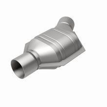 Load image into Gallery viewer, MagnaFlow Universal Catalytic Converter 2.25in Inlet/Outlet Angled Offset/Center Calif OBDII