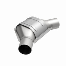 Load image into Gallery viewer, MagnaFlow Universal Catalytic Converter 2.25inch Angled Inlet/Outlet