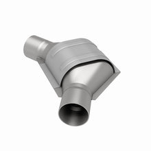 Load image into Gallery viewer, MagnaFlow Universal Catalytic Converter 2.25inch Angled Inlet/Outlet