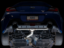 Load image into Gallery viewer, AWE Tuning Subaru BRZ / Toyota GR86 / Toyota 86 Track Edition Cat-Back Exhaust- Diamond Black Tips