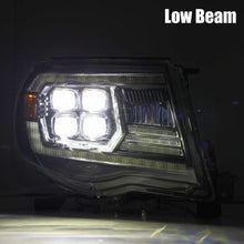 Load image into Gallery viewer, AlphaRex 05-11 Toyota Tacoma NOVA LED Projector Headlights Plank Style Alpha Black w/Actv Light/DRL
