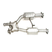Load image into Gallery viewer, BBK 79-93 Mustang 5.0 Short Mid X Pipe With Catalytic Converters 2-1/2 For BBK Long Tube Headers