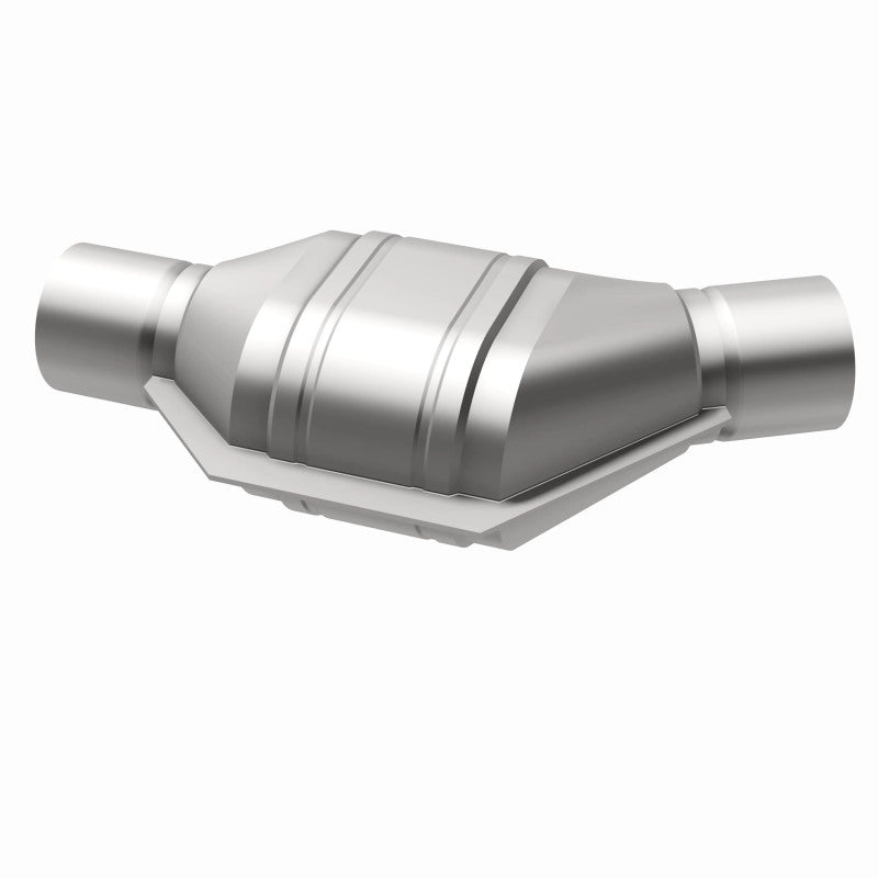 MagnaFlow Universal Catalytic Converter 2.25in Inlet/Outlet Angled Offset/Center Calif OBDII