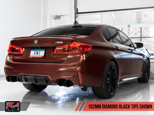Load image into Gallery viewer, AWE Tuning 18-19 BMW M5 (F90) 4.4T AWD Cat-Back Exhaust - Track Edition (Diamond Black Tips)