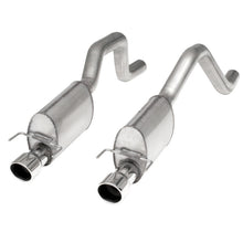 Load image into Gallery viewer, Stainless Works 2006-13 Corvette C6ZO6/ZR1 3in Axle Back S-Tube Mufflers Dual 4in Rolled Edge Tips