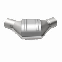 Load image into Gallery viewer, MagnaFlow Universal Catalytic Converter 2.25inch Angled Inlet/Outlet