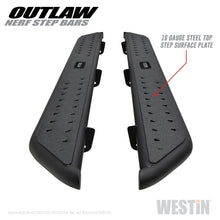 Load image into Gallery viewer, Westin 14-18 Chevrolet/GMC Silv/Seirra 1500 Double Cab Outlaw Nerf Step Bars - Textured Black