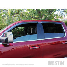 Load image into Gallery viewer, Westin 2019 RAM 1500 Crew Cab (Non Classic) Slim Wind Deflector 4pc - Smoke