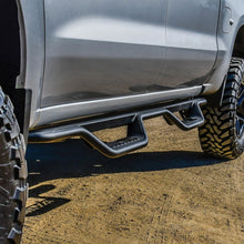 Load image into Gallery viewer, Westin 19-22 Chevrolet Silverado / GMC Sierra Crew Cab Outlaw Nerf Step Bars - Textured Black