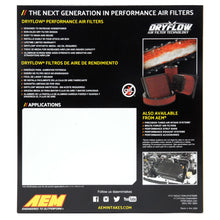 Load image into Gallery viewer, AEM 08 Nissan Sentra 2.5L DryFlow Air Filter