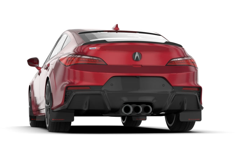 Rally Armor 23-25 Acura Integra A-Spec Black UR Mud Flap W/White Logo (No Drilling Req.)