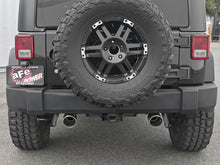 Load image into Gallery viewer, aFe Rebel Series 2.5in 409 SS Axle-Back Exhaust w/Polished Tips 07+ Jeep Wrangler (JK) V6 3.6L/3.8L