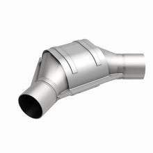 Load image into Gallery viewer, MagnaFlow Universal Catalytic Converter 2.25inch Angled Inlet/Outlet